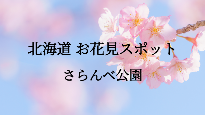 北海道 さらんべ公園 お花見スポット