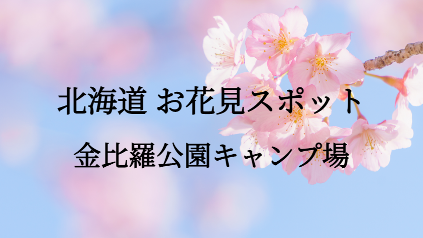 北海道 金比羅公園キャンプ場 お花見スポット