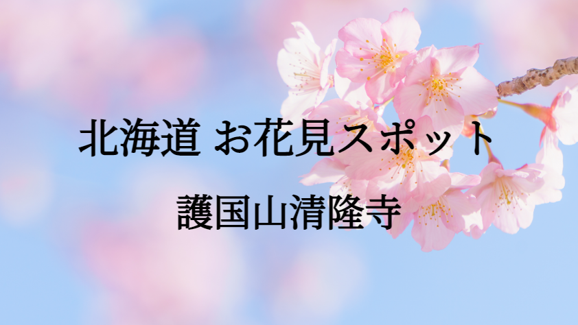 北海道 護国山清隆寺 お花見スポット