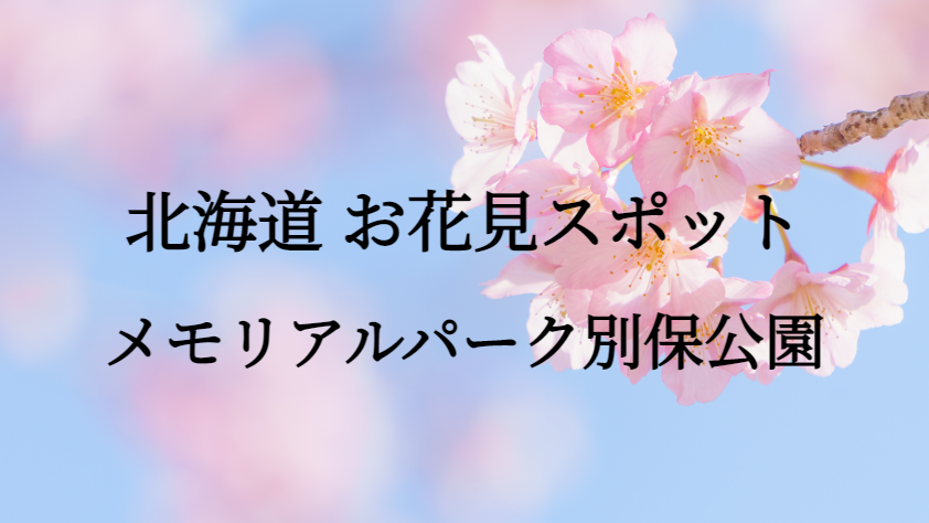 北海道 メモリアルパーク別保公園 お花見スポット